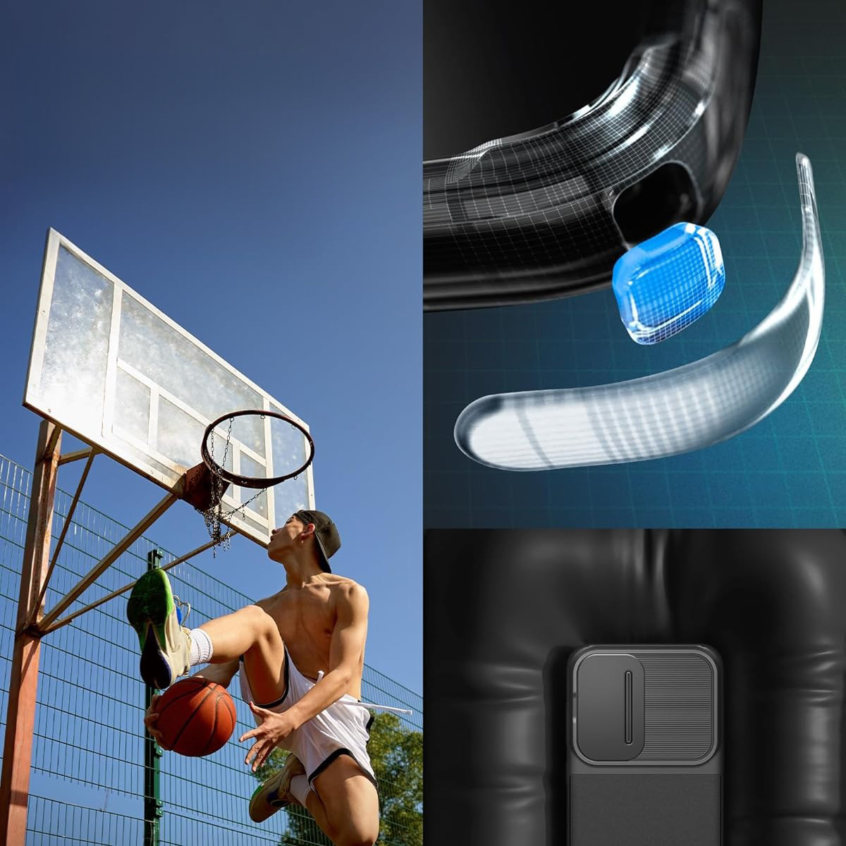 Etui z osłoną obiektywów Spigen Optik Armor do Galaxy S24 FE, czarne